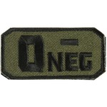 FOX OUTDOOR Patch Medical O Neg (-) 2.5"x 1.25"