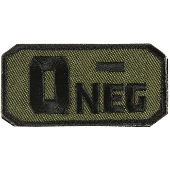 FOX OUTDOOR Patch Medical O Neg (-) 2.5"x 1.25"