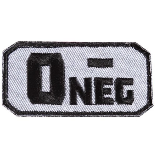 FOX OUTDOOR Patch Medical O Neg (-) 2.5"x 1.25"