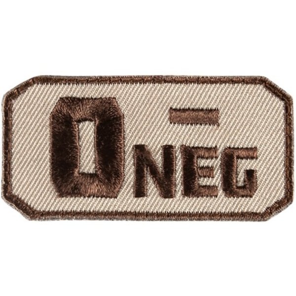 FOX OUTDOOR Medical O Negative (-) Patch  2.5"x 1.25"