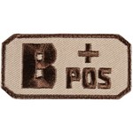 FOX OUTDOOR Medical B Pos ( + ) Patch 2.5"x 1.25"