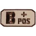 FOX OUTDOOR Patch Medical B Pos ( + ) 2.5"x 1.25"