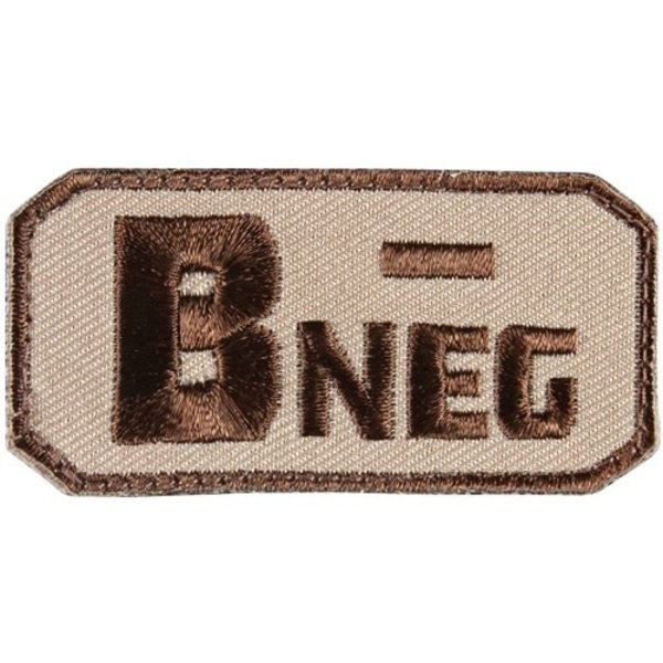 FOX OUTDOOR Medical B Neg ( - ) Patch 2.5"x 1.25"