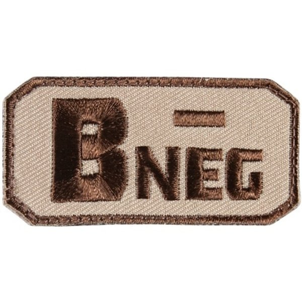 FOX OUTDOOR Patch Medical B Neg ( - ) 2.5"x 1.25"