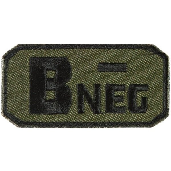 FOX OUTDOOR Patch Medical B Neg ( - ) 2.5"x 1.25"