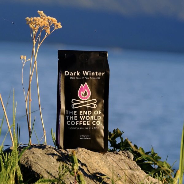 End of The World Coffee Dark Roast DARK WINTER Whole Bean 12oz