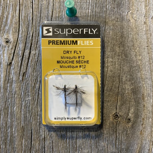 SUPERFLY PREMIUM FLIES - DRY FLY - MOSQUITO #12