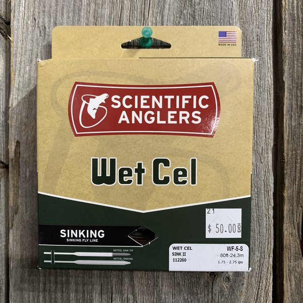 SCIENTIFIC ANGLERS WetCel SINKING FLY LINE TYPE II