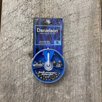 DANIELSON ROUND SPLIT SHOT SINKER 78pc