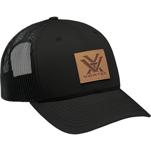VORTEX Barneveld 608 Leather Patch Cap Black