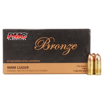 PMC 9mm LUGER 115gr FMJ 50ct