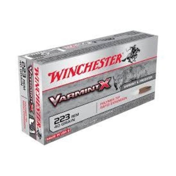 WINCHESTER VARMINT X 223 REM 40gr POLY TIPPED 20ct