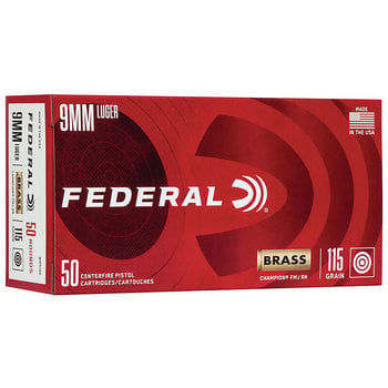 FEDERAL 9mm 115gr FMJ 50ct