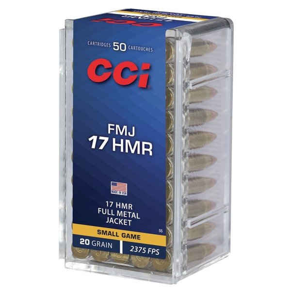 CCI 17 HMR 20gr Small Game FMJ 50ct