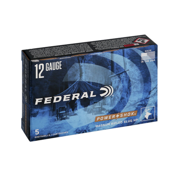 FEDERAL 12ga 3" 1-1/4oz MAG SLUG POWER SHOK 5ct