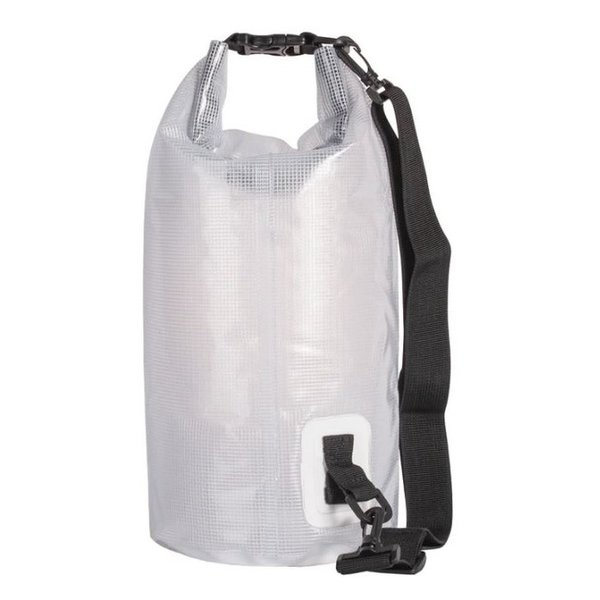 FOX OUTDOOR LIGHT WEIGHT DRY BAG 10L Clear Roll Top