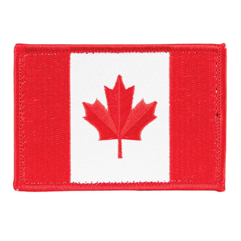 FOX OUTDOOR Patch Canada Flag 3.5"x 2.5"