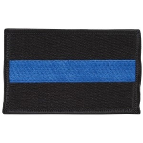FOX OUTDOOR Patch Thin Blue Line Flag 3.5"x 2"