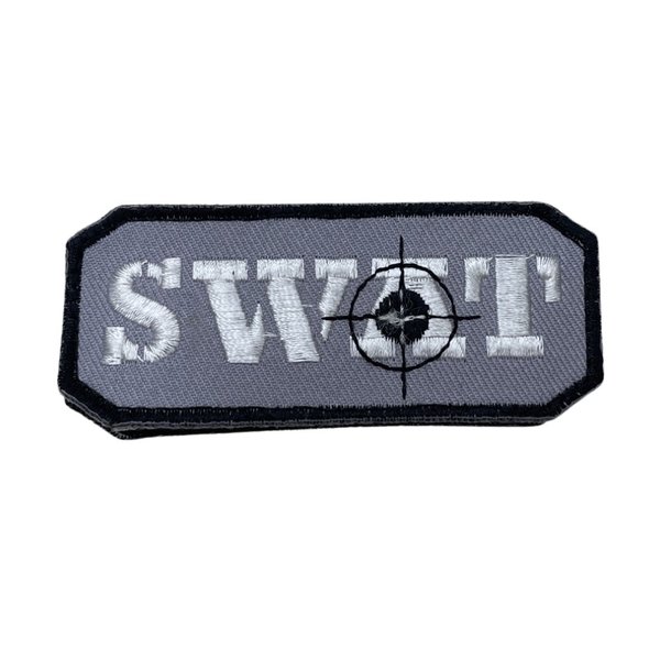 FOX OUTDOOR Patch Small SWAT Grey/Black