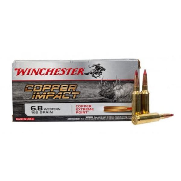 WINCHESTER 6.8 WESTERN 162gr COPPER EXTREME POINT 20ct