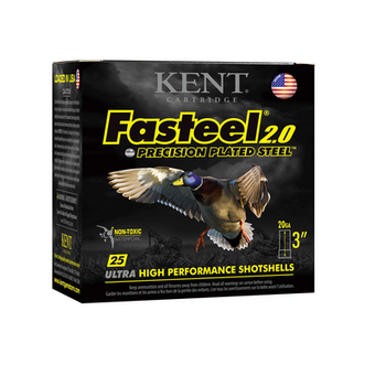 KENT FASTEEL 20ga 3" 7/8oz 2 SHOT 25ct