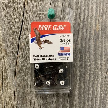 EAGLE CLAW BALL HEAD JIGS 3/8oz