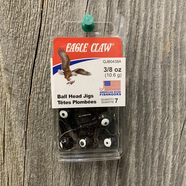 EAGLE CLAW Ball Head Jigs 3/8 oz