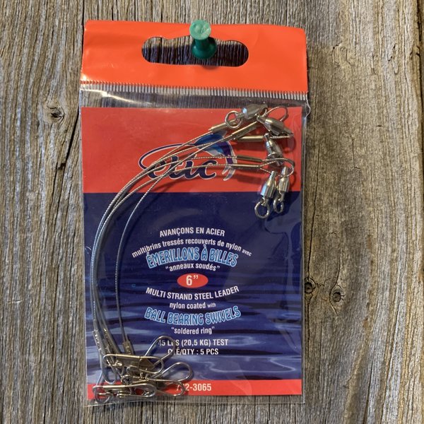 ETIC Ball Bearing Swivel Steel Leader 45 lbs