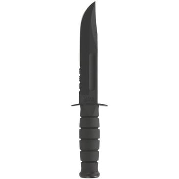 KA-BAR KA-BAR Full Size Serrated w/Plastic MOLLE Sheath Black