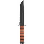 KA-BAR USMC Utility Serrated w/Leather Sheath