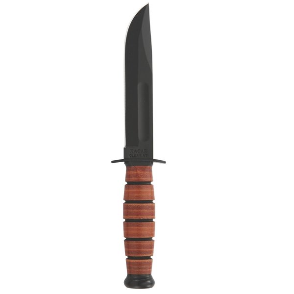 KA-BAR USMC Short Straight w/Leather Sheath