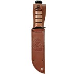 KA-BAR USMC Short Straight w/Leather Sheath