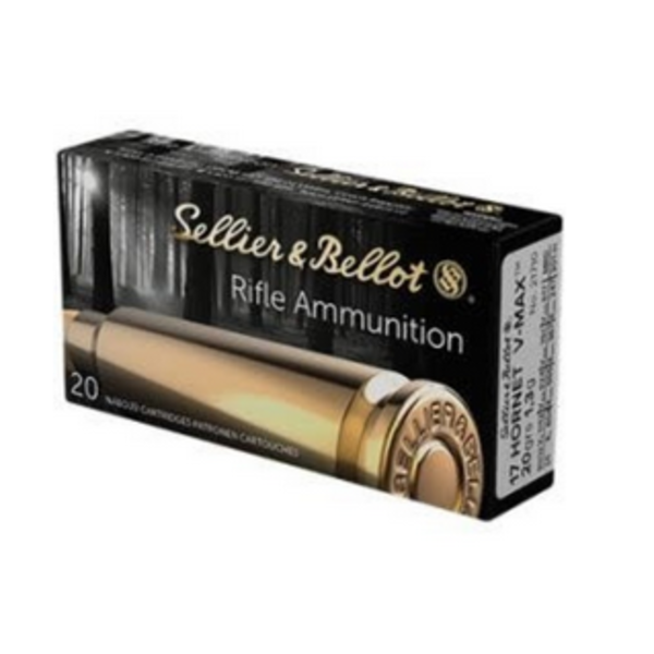 SELLIER & BELLOT 17 HORNET 20gr V-MAX RDS 20ct