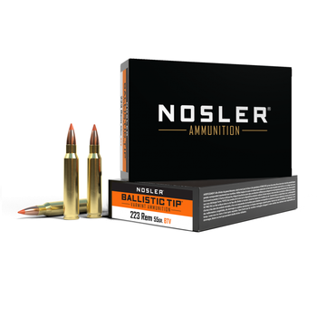 NOSLER 223 REM 55gr BTV BALLISTIC TIP 20ct