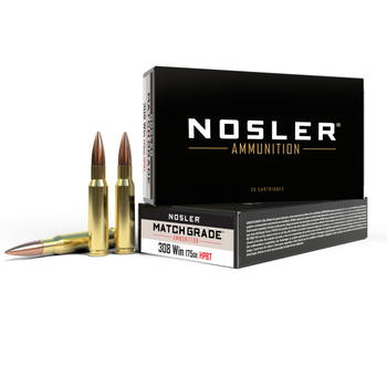 NOSLER 308 WIN 175gr HPBT MATCH GRADE 20ct