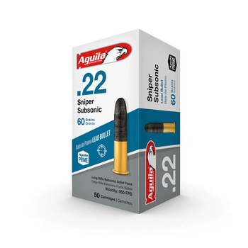 AGUILA 22 LR 60gr Sniper Subsonic 50ct