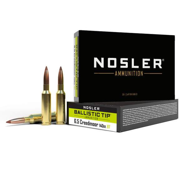 NOSLER 6.5 Creedmoor 140gr Ballistic Tip Hunting 20ct