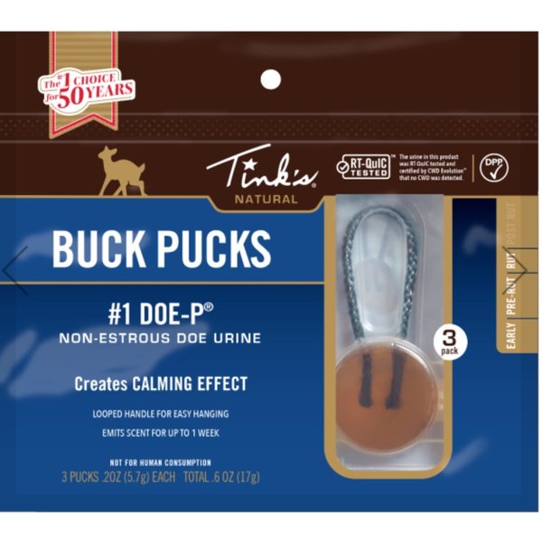 TINK'S #1 DOE-P BUCK PUCKS 3pk