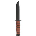 KA-BAR USMC Straight w/Leather Sheath