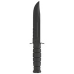 KA-BAR Full Size Serrated w/Leather Sheath Black