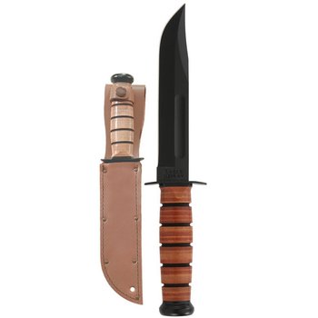 KA-BAR Single Mark Utility Straight w/Leather Sheath