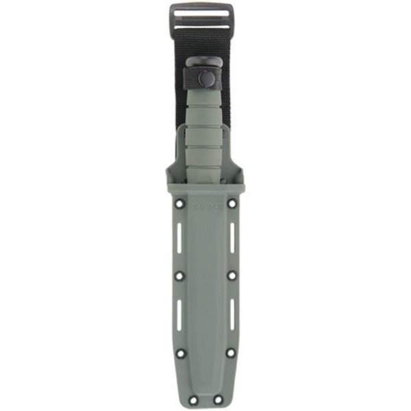 KA-BAR Full Size Straight w/MOLLE Plastic Sheath Foliage Green
