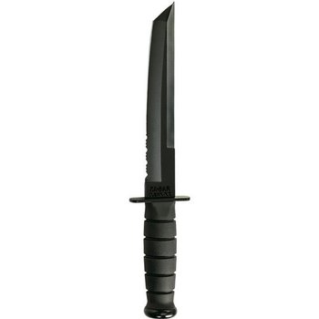 KA-BAR Tanto Half Serrated w/Plastic Sheath