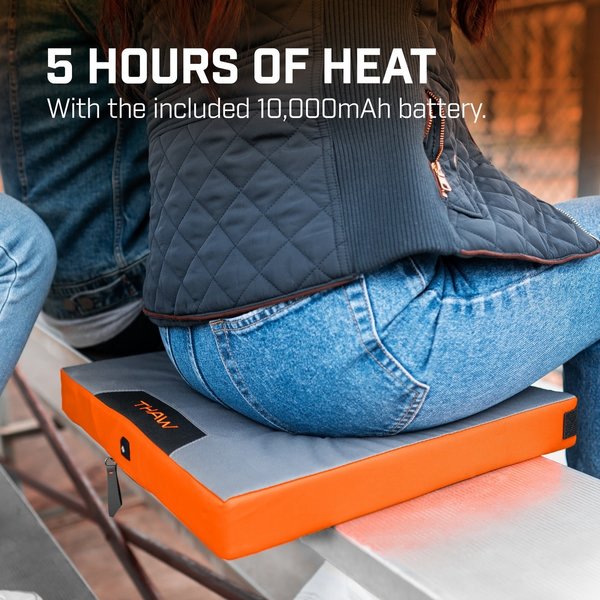 THAW RECHARGEABLE HEATED SEAT PAD w/BATTERY PACK