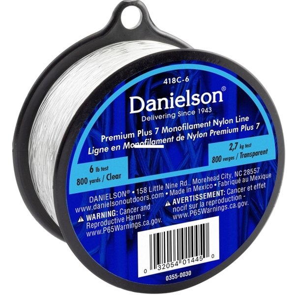 DANIELSON PLUS 7 MONO NYLON LINE Clear