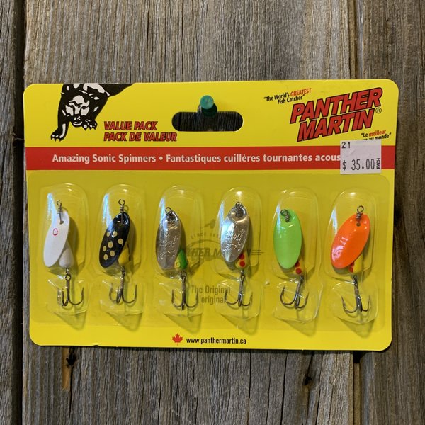 PANTHER MARTIN AMAZING SONIC WALLEYE SPINNERS 6pk