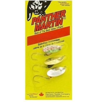 PANTHER MARTIN CLASSIC TROUT SPINNERS SINGLE HOOK 1/8oz 3pk