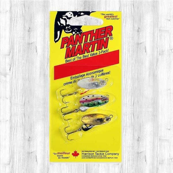 PANTHER MARTIN CLASSIC TROUT SPINNERS TREBLE HOOK 3pk