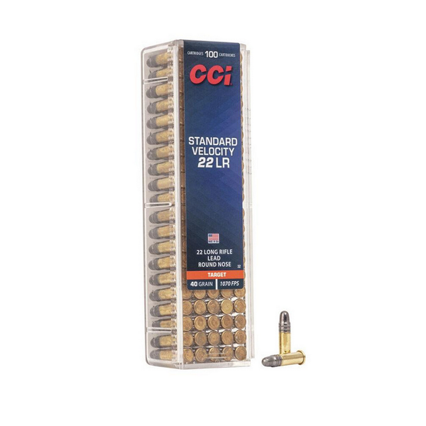 CCI 22LR 40GR LEAD RN TARGET 100ct