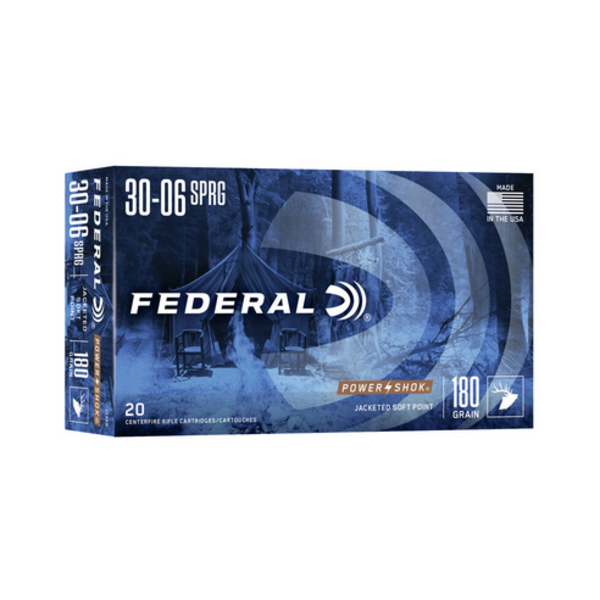 FEDERAL 30-06 Sprg 180gr Power-Shok JSP 20ct
